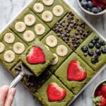 Spinach Banana Sheet Pan Pancakes Recipe