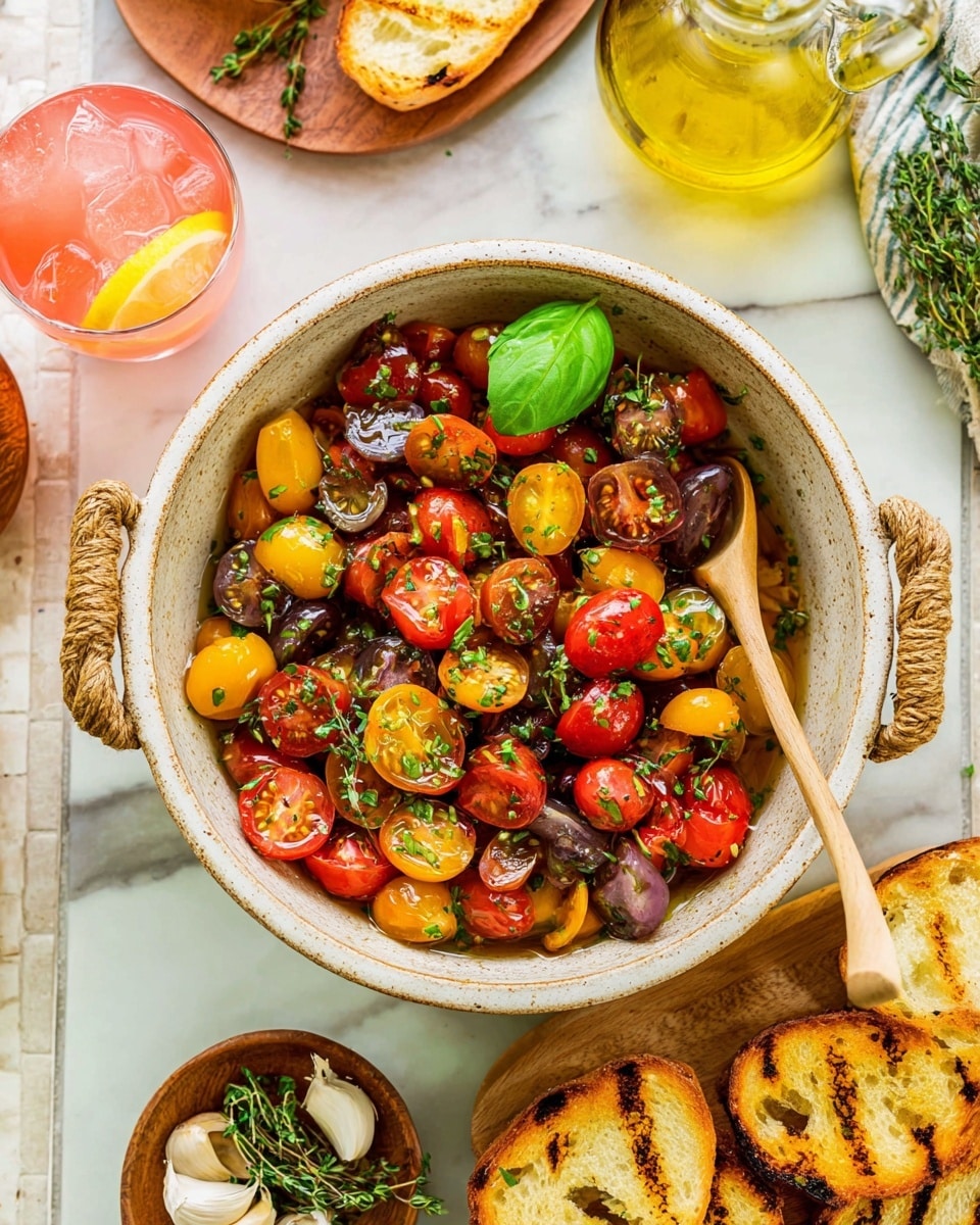 Marinated Cherry Tomatoes with Herbs and Balsamic Recipe