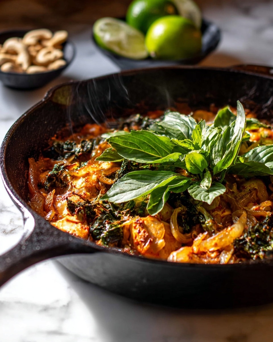 Coconut Curry Basil Chicken Recipe