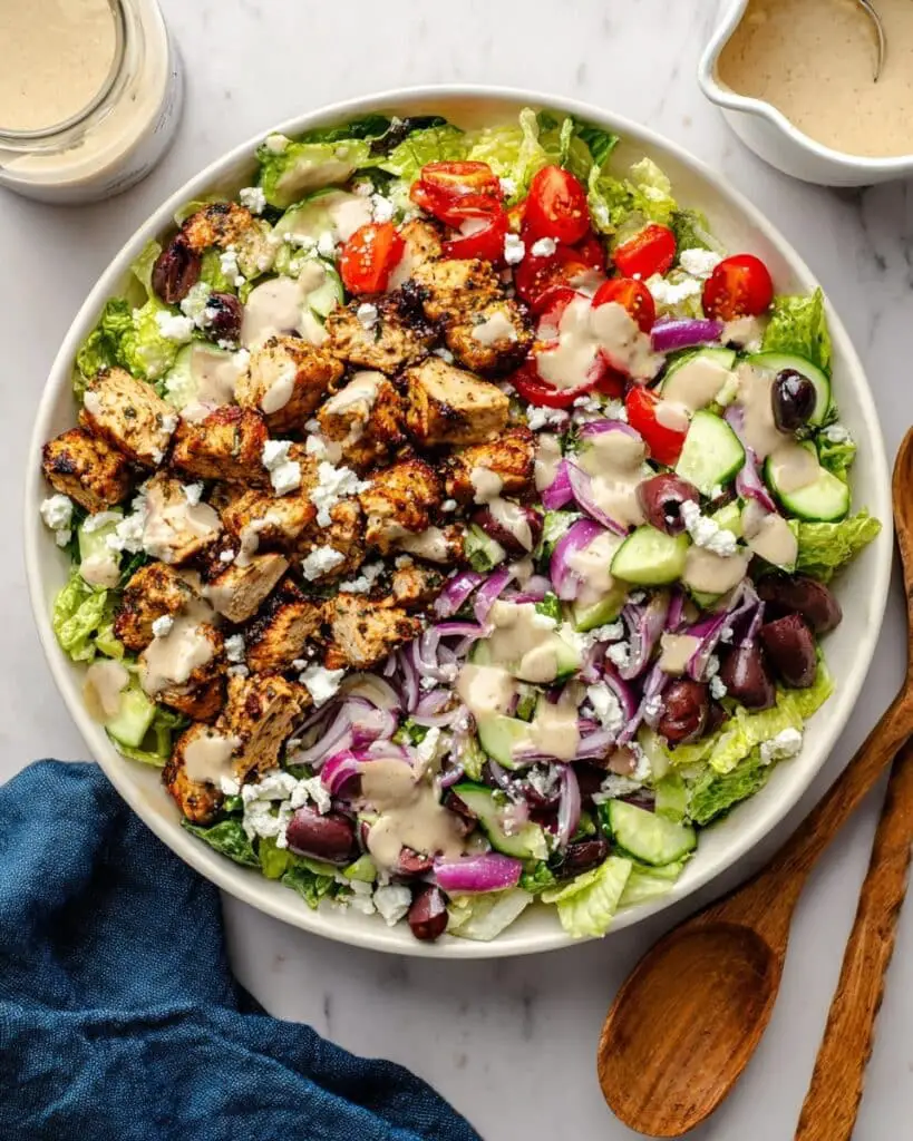 Greek Chicken Salad with Lemon Herb Dressing Recipe