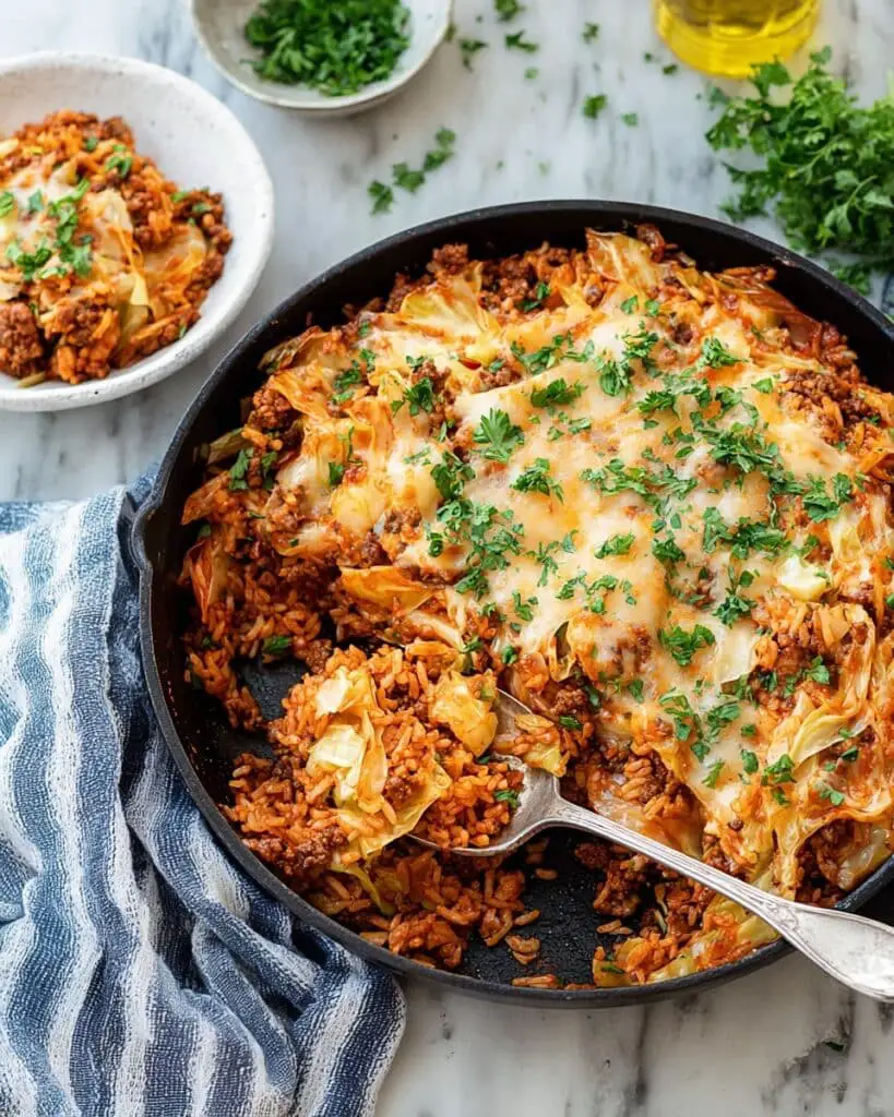 Stovetop Cabbage and Ground Beef Casserole Recipe