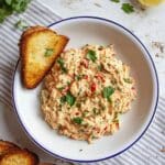 Creamy Tuna Salad with Red Bell Pepper and Fresh Herbs Recipe