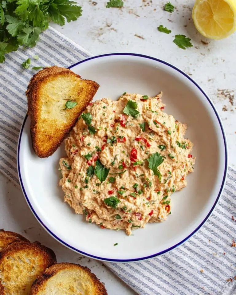 Creamy Tuna Salad with Red Bell Pepper and Fresh Herbs Recipe