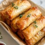 Crispy Baked Feta Rolls with Sweet Chili Dipping Sauce Recipe