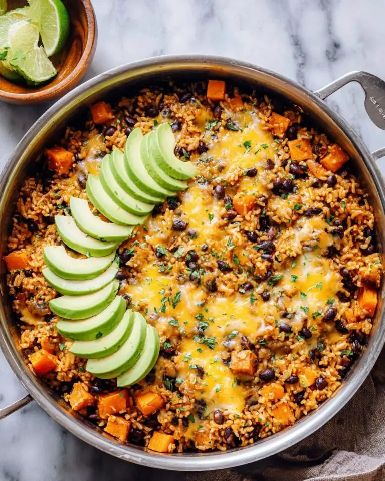 Southwest Sweet Potato, Black Bean, and Rice Skillet Recipe