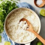 Coconut Rice with Lime, Cilantro, and Cashews Recipe