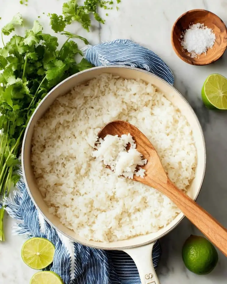 Coconut Rice with Lime, Cilantro, and Cashews Recipe