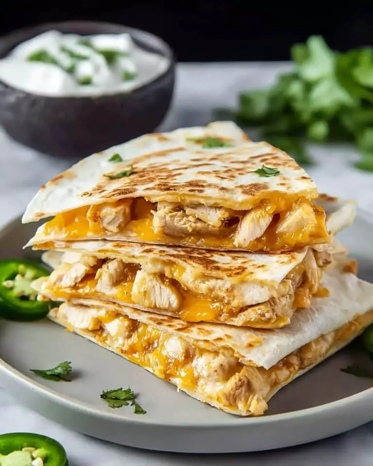 Cheddar Chicken Quesadilla Recipe