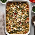 Greek Chicken Orzo Bake with Feta and Sun-Dried Tomatoes Recipe