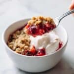 Two Person Raspberry Crumbles Recipe