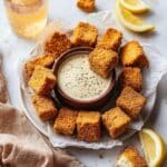 Crispy Baked Vegan Tofu Nuggets with Cashew Coating Recipe