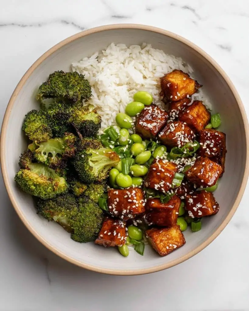 Easy Teriyaki Tofu Rice Bowls Recipe