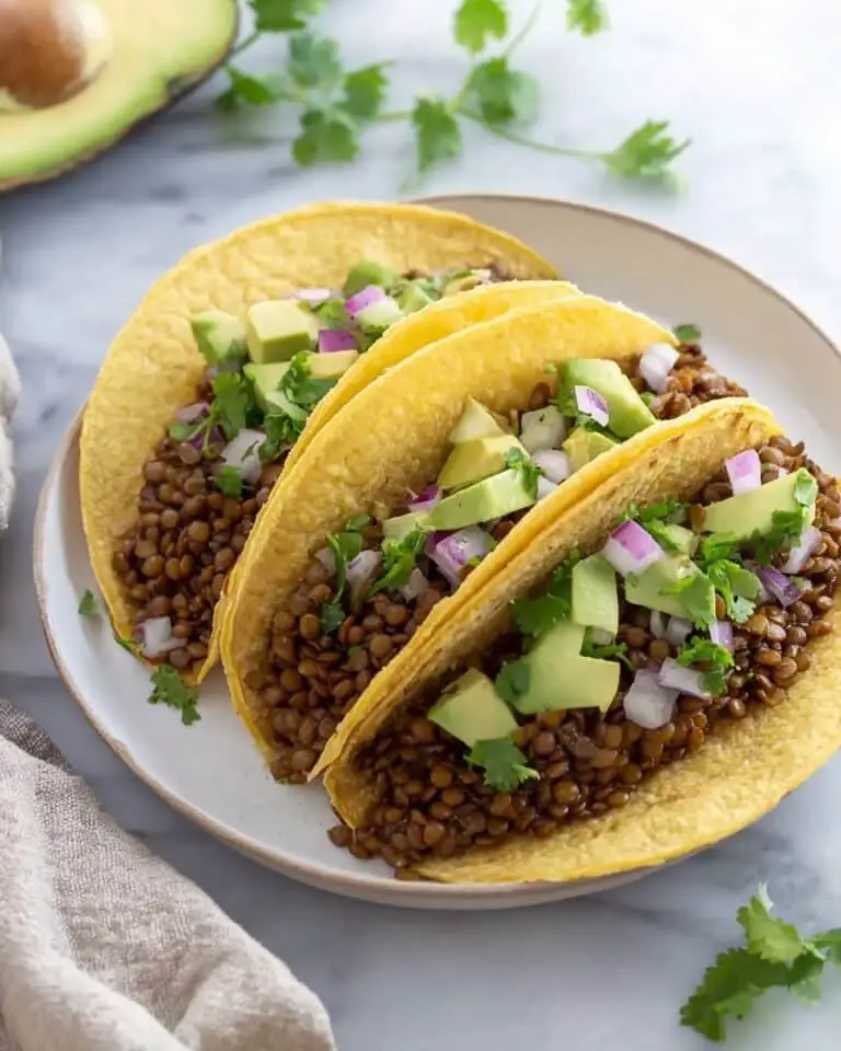 Vegan Slow Cooker Lentil Tacos Recipe