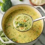High Protein Broccoli Cheddar Soup Recipe
