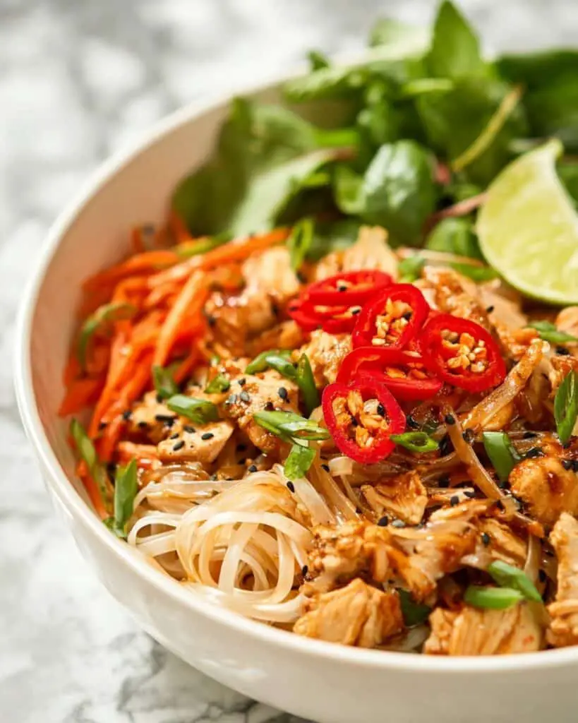 Chinese Chicken Stir Fry with Vegetables and Noodles Recipe