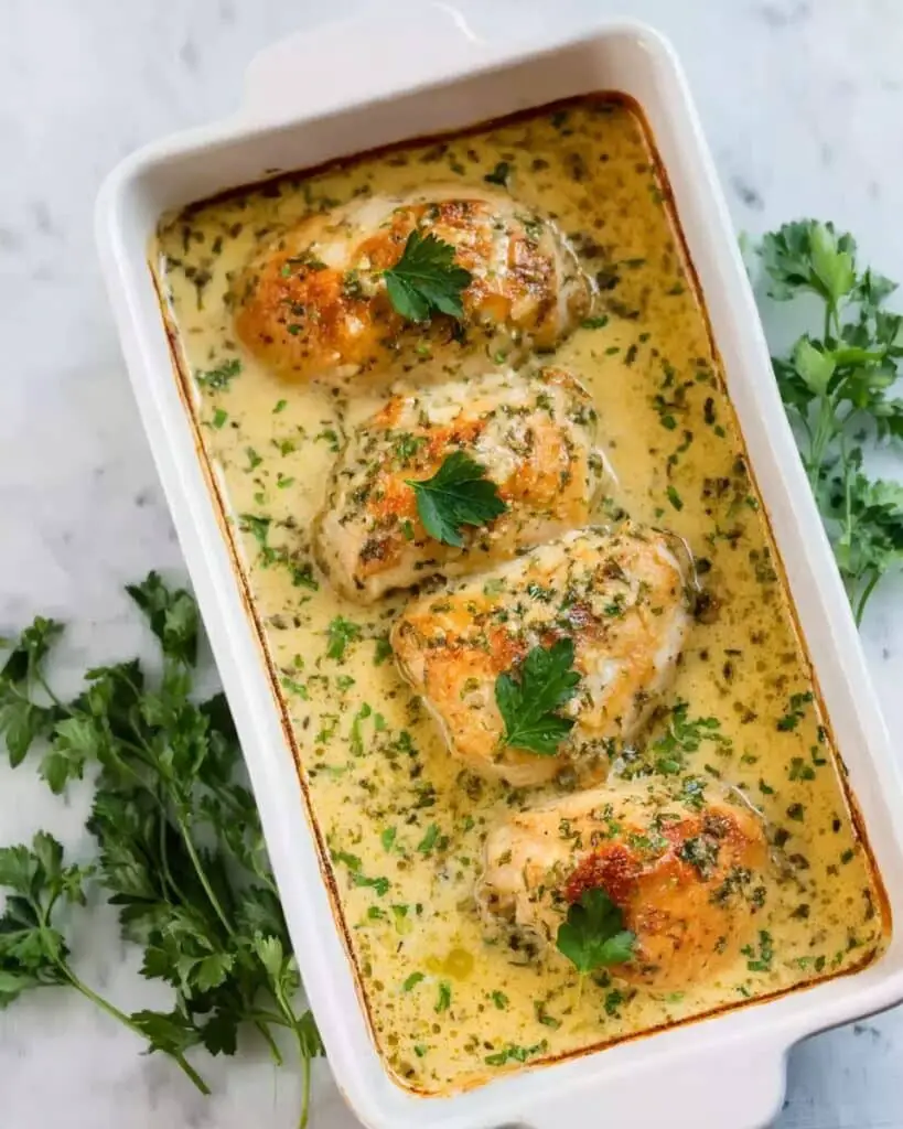 Smothered Cheesy Sour Cream Chicken Recipe
