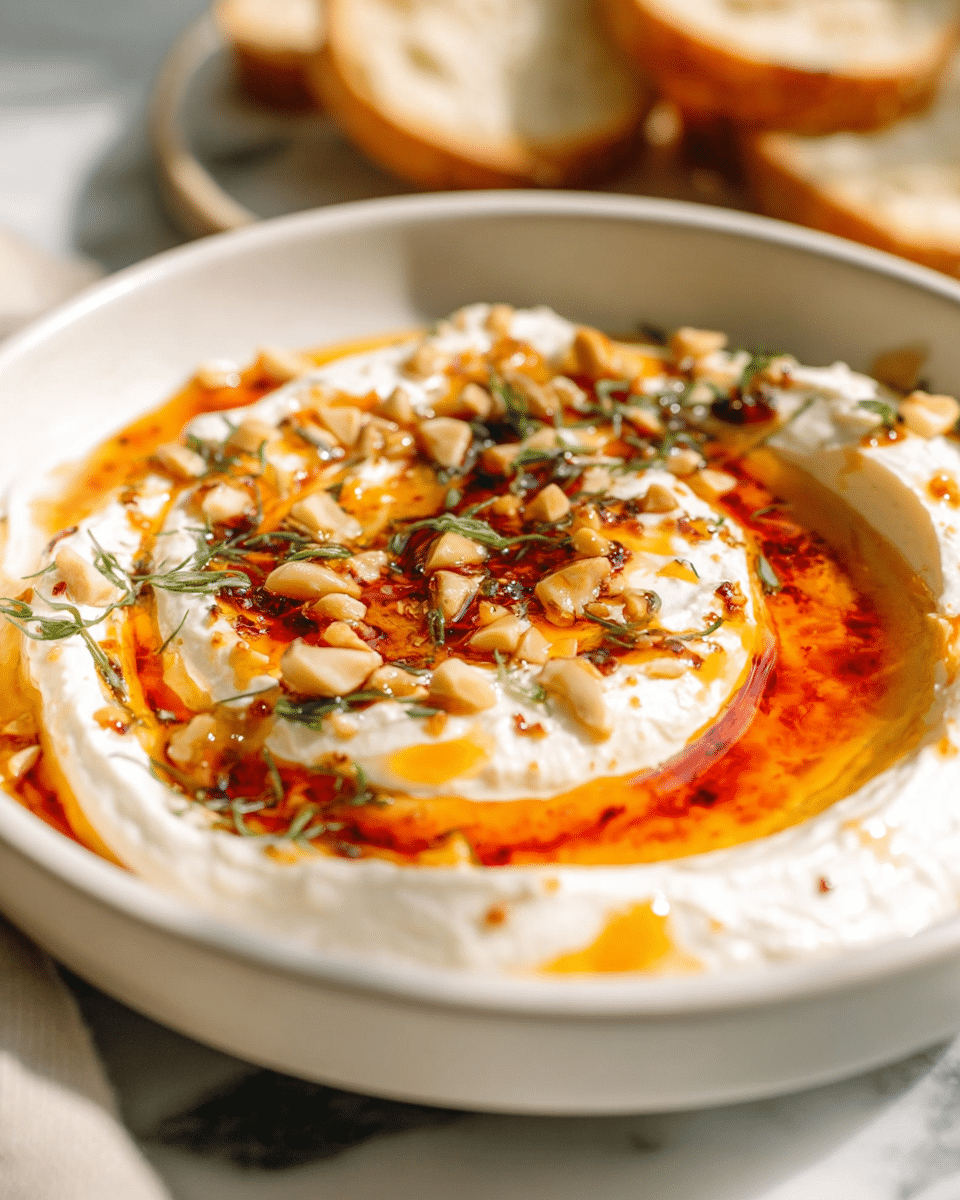 Quick Whipped Ricotta Dip with Hot Honey Recipe