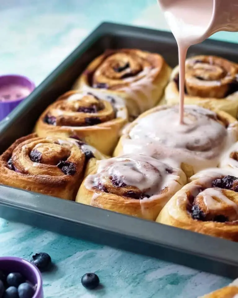 Sourdough Blueberry Cinnamon Rolls Recipe