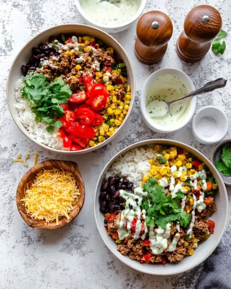 Ground Beef Burrito Bowls Recipe