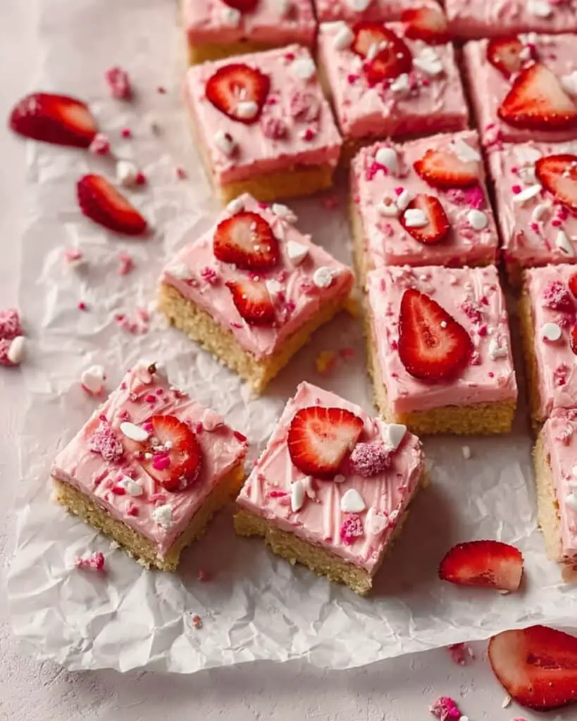 Strawberry Shortcake Cookie Bars Recipe