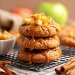 Apple Pie Snickerdoodle Cookies with Caramel and Apple Filling Recipe