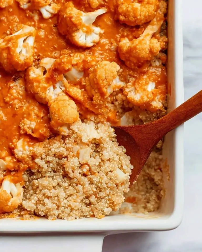 Buffalo Cauliflower Quinoa Casserole Recipe