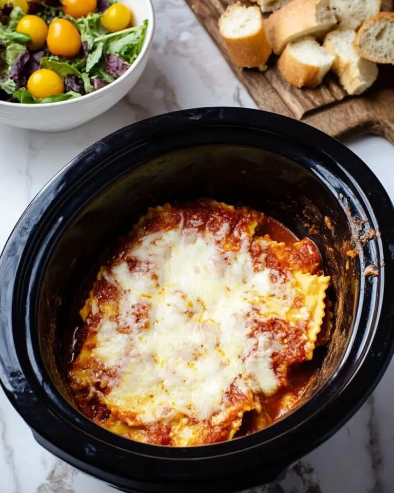 Slow Cooker Ravioli Lasagna Recipe