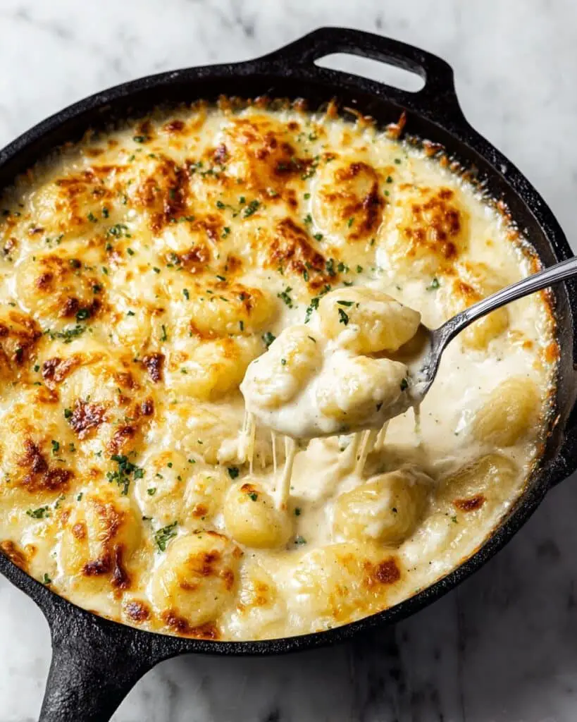 Three Cheese Gnocchi Mac and Cheese Bake Recipe