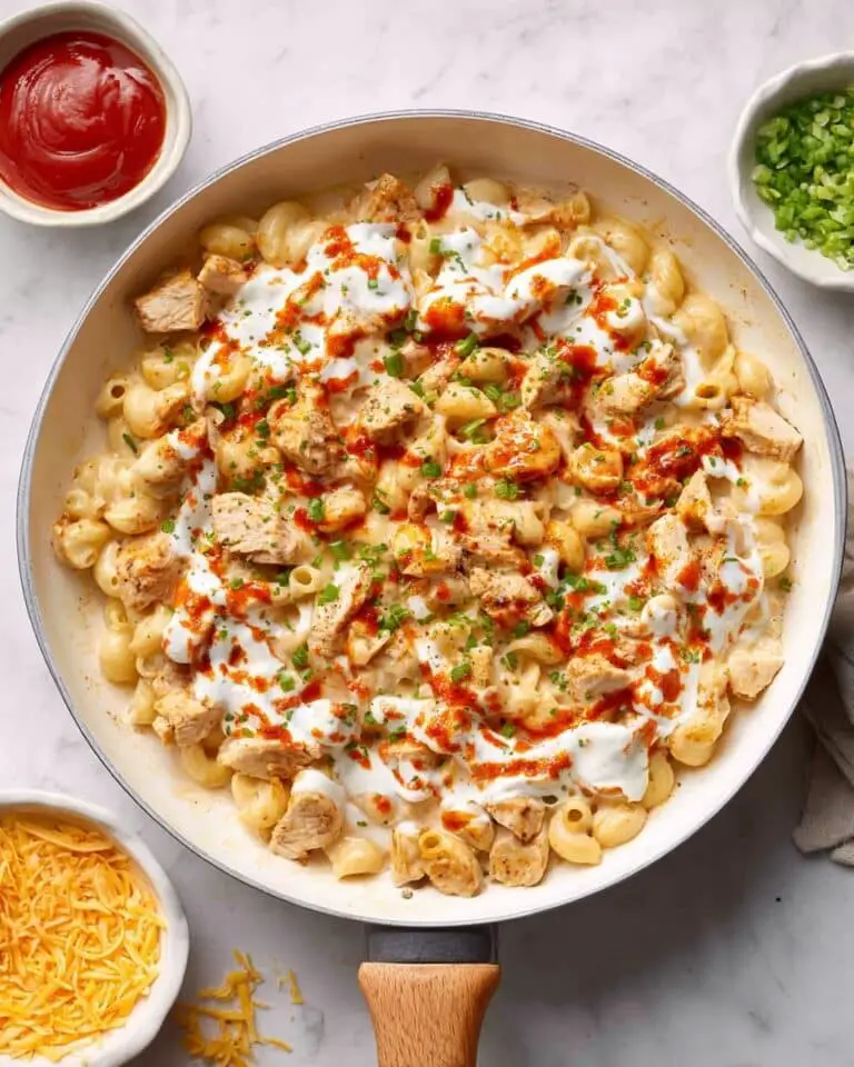 High-Protein Buffalo Chicken Mac and Cheese Recipe