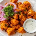 Air Fryer Cauliflower Wings with Honey Sriracha Recipe