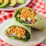 Mashed Buffalo Chickpea Wraps (High Protein) Recipe