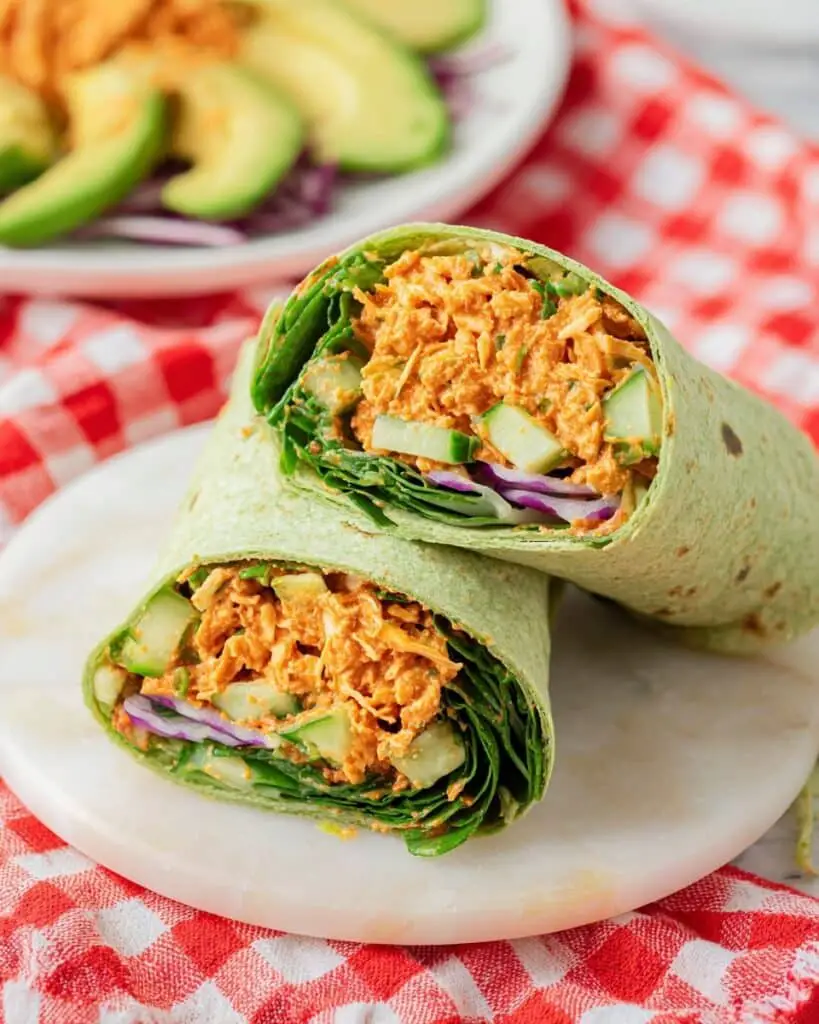 Mashed Buffalo Chickpea Wraps (High Protein) Recipe