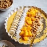 Mango Pineapple Tropical Smoothie Bowl Recipe