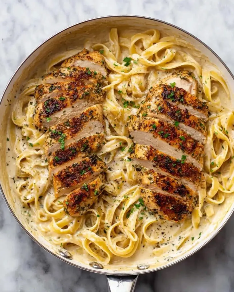 Creamy Chicken Alfredo with Fettuccine Recipe