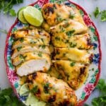 Grilled Salsa Verde Chicken with Pepper Jack Cheese Recipe