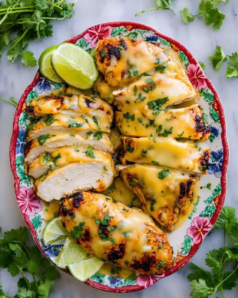 Grilled Salsa Verde Chicken with Pepper Jack Cheese Recipe