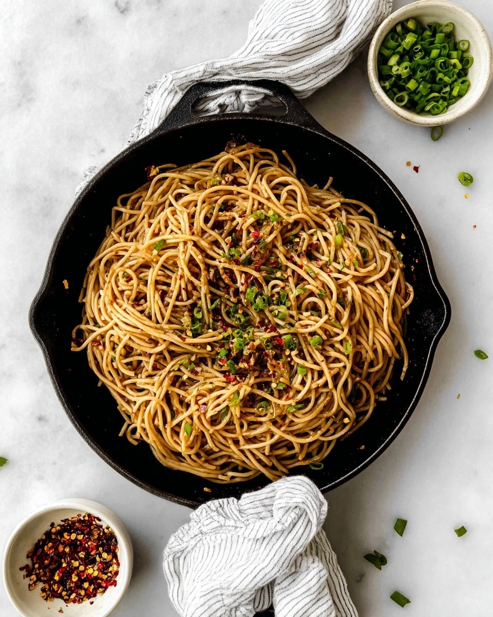 Garlic Sesame Noodles Recipe