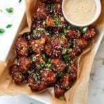 Sticky Honey Garlic Cauliflower Wings Recipe