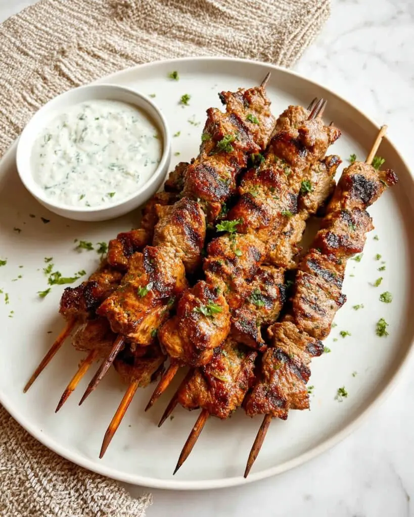 Tandoori Chicken Skewers with Yogurt Sauce Recipe