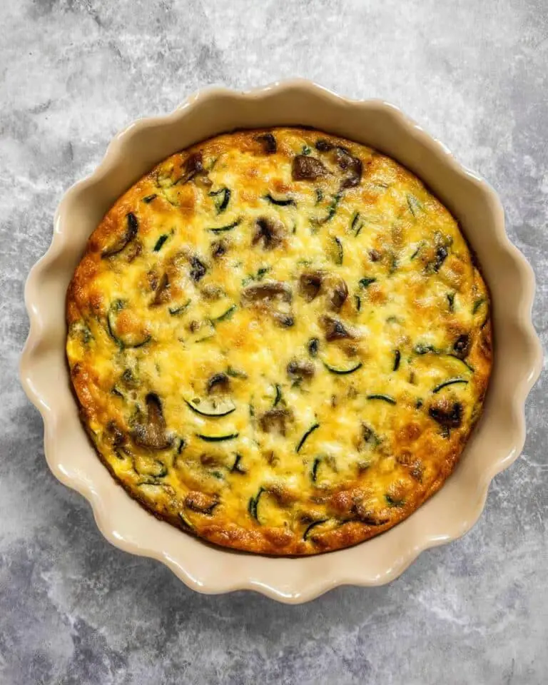 Zucchini Mushroom Quiche Recipe