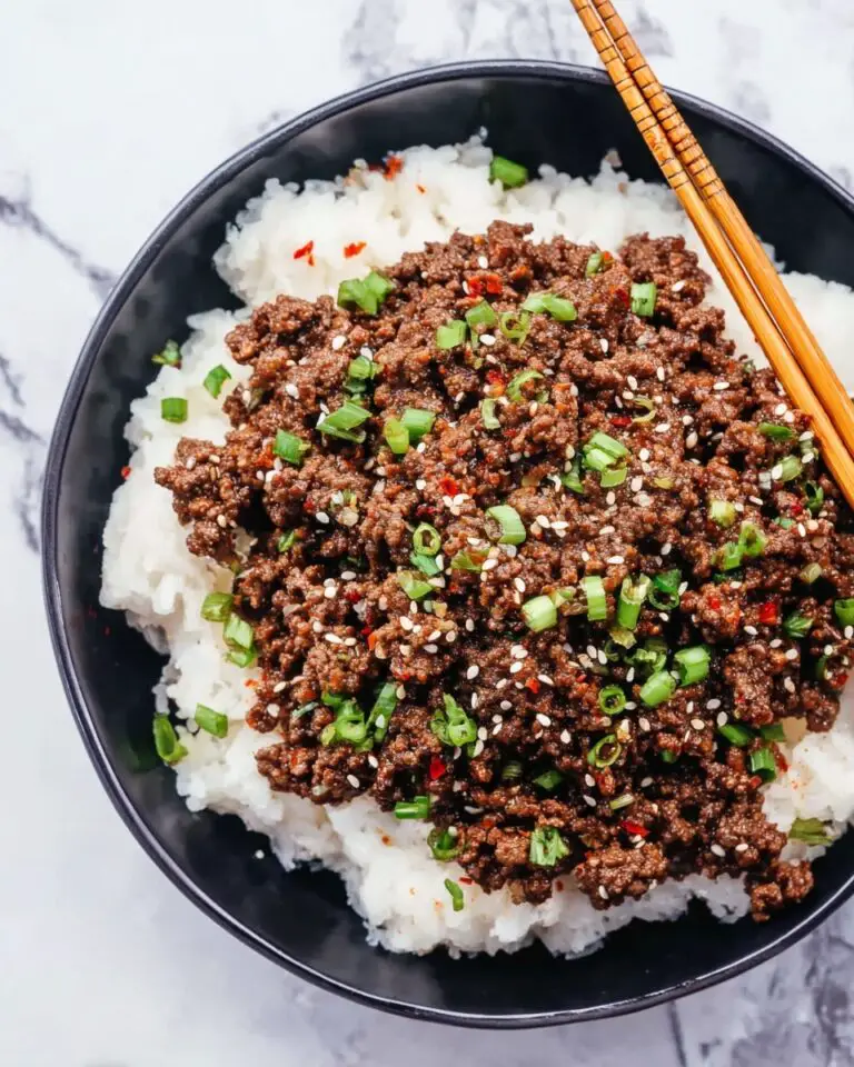 Korean Ground Beef and Rice Bowls Recipe