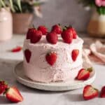 Strawberry Chocolate Cake with Strawberry Jam and Cream Cheese Frosting Recipe