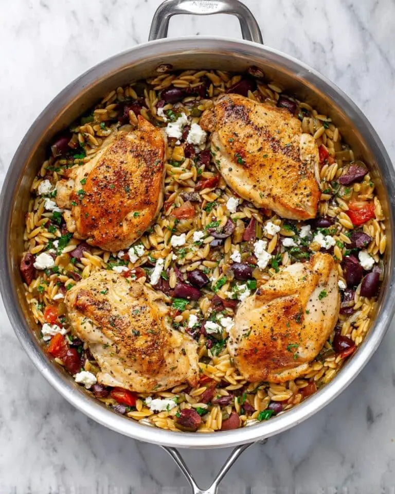 Mediterranean Chicken and Orzo Recipe