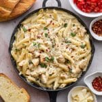 Chicken Penne Pasta with Bruschetta Topping Recipe