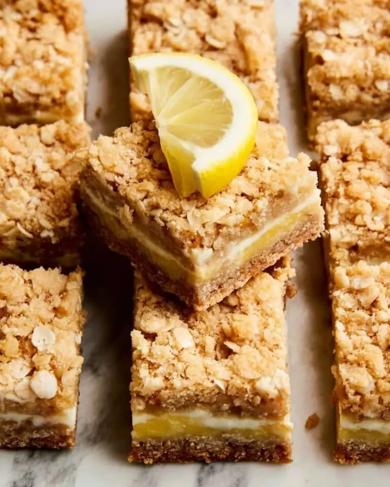 Oatmeal Lemon Crumble Bars Recipe
