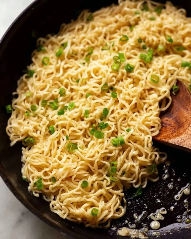 Garlic Noodles with Parmesan and Green Onion Recipe