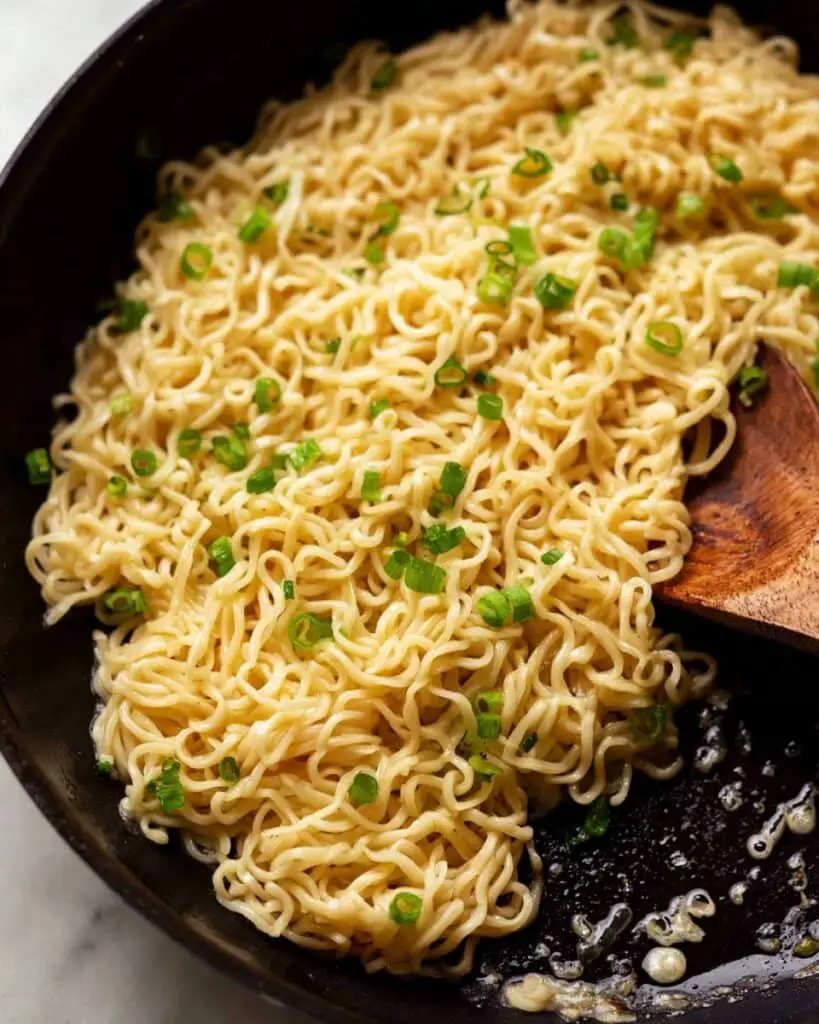 Garlic Noodles with Parmesan and Green Onion Recipe