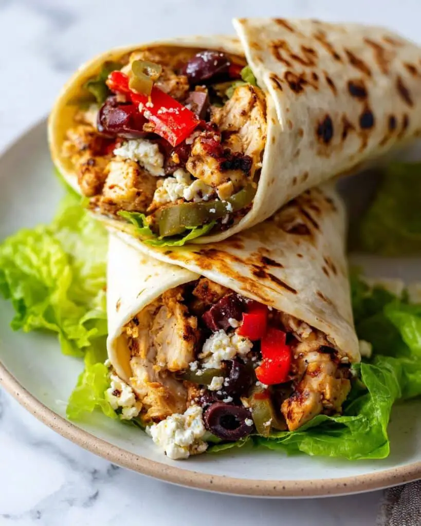 Mediterranean Chicken Wraps Recipe