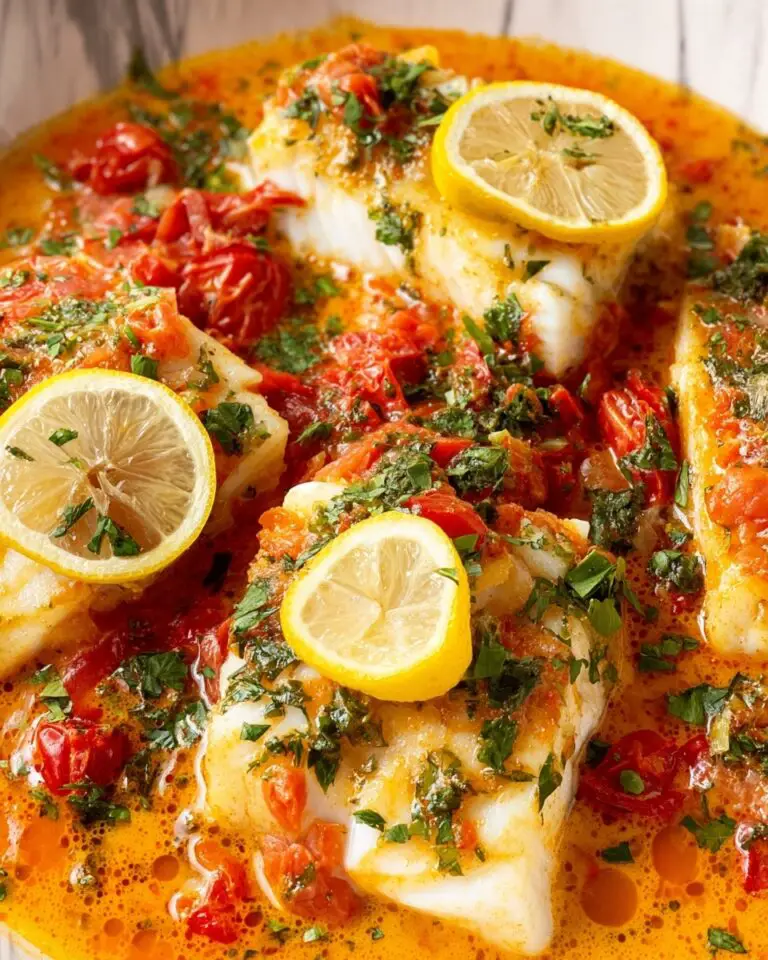 Tomato Poached Cod Recipe