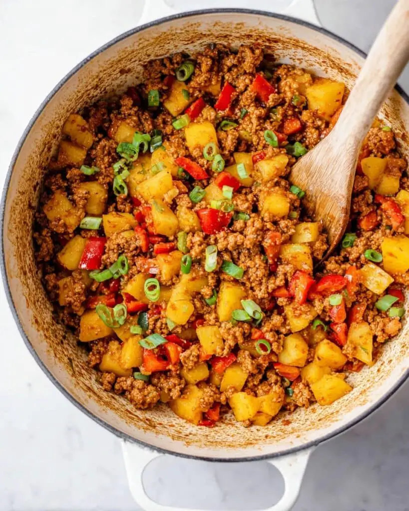Ground Beef and Potatoes Skillet Recipe